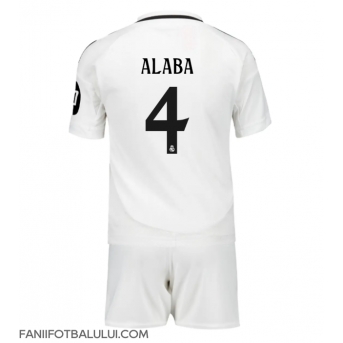 Real Madrid David Alaba #4 Echipament de Fotbal Replică 2024-25 Copii Acasa (+ Șorturi)